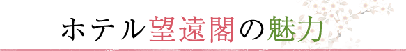 ホテル望遠閣の魅力